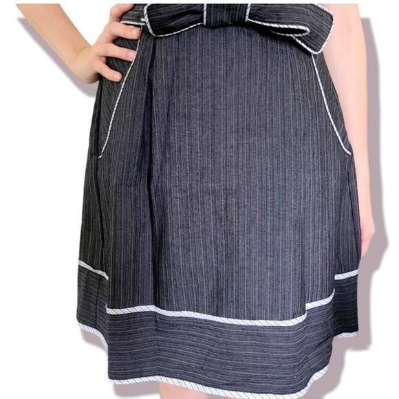 Retro Style Denim Fit & Flare Sleeveless Dress, S - Picture 7 of 11